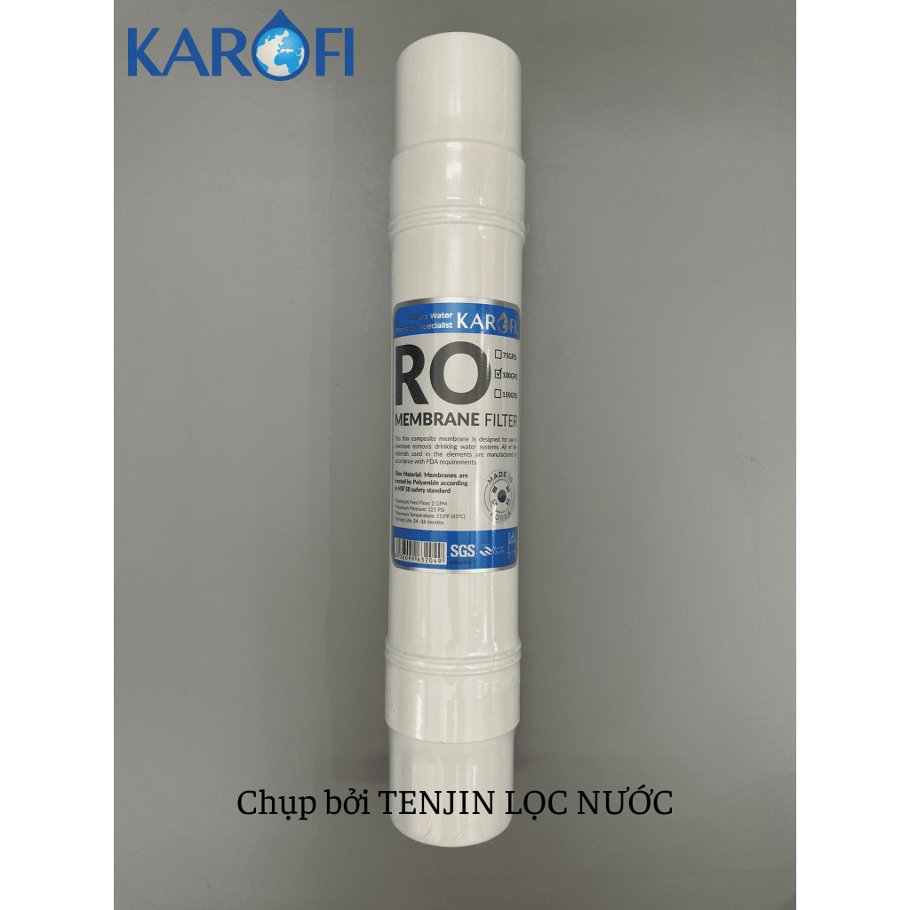 Combo 8 Lõi Lọc Nước Karofi Gồm Lõi 123 Smax Pro - Màng RO Đúc 100GPD Cắm Nhanh - T33 Mineral Far Nano ERO80 Mẫu mới