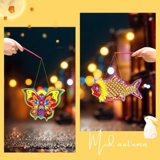 [TRUNGTHU2025] Đèn lồng truyền thống giấy bóng kính hình thú xinh xắn-phụ kiện trang trí quán cà phê, lớp học 02319