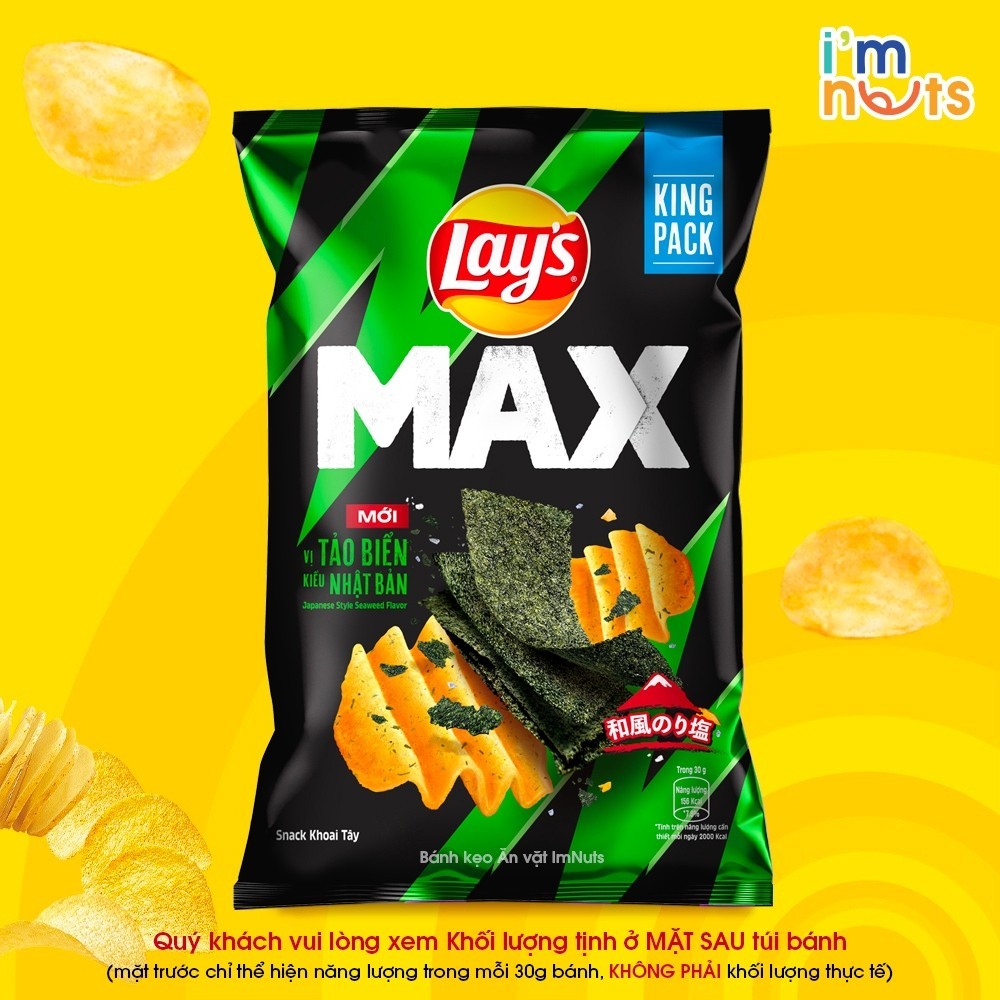 COMBO 5 GÓI Snack Khoai tây Lays đủ vị gói to  5x gram Date xa Đảm bảo chất lượng