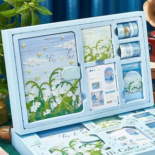 Ins Style Notebook Hộp Quà Tặng Sổ Tay Bộ Nguyên Bộ Nhật Ký Giá Trị Cao Tinh Tế Gửi Bé Gái Quà Tặng Sinh Nhật