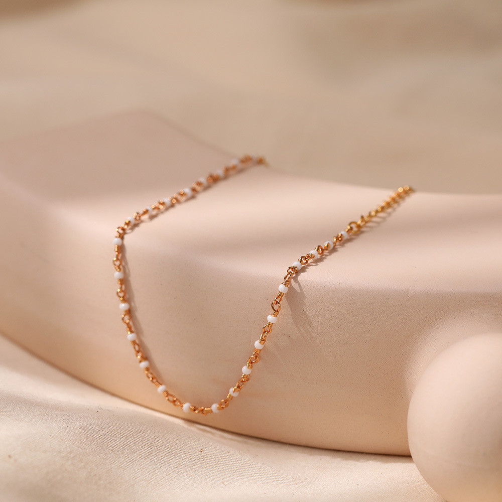 Vòng tay đính cườm đầy màu sắc dành cho nữ, Trang sức dây chuyền Boho mạ vàng để mặc mùa hè và bãi biển
