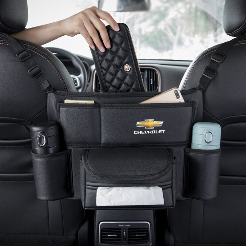 Da Ghế Ô Tô Giữa Móc Treo Túi Bảo Quản Cho Xe Chevrolet Captiva Cruze Spin Optra Trailblazer Orlando Sonic Colorado Giữa Ghế Khăn Giấy Cốc Nước Túi Điện Thoại Stowing Tidying