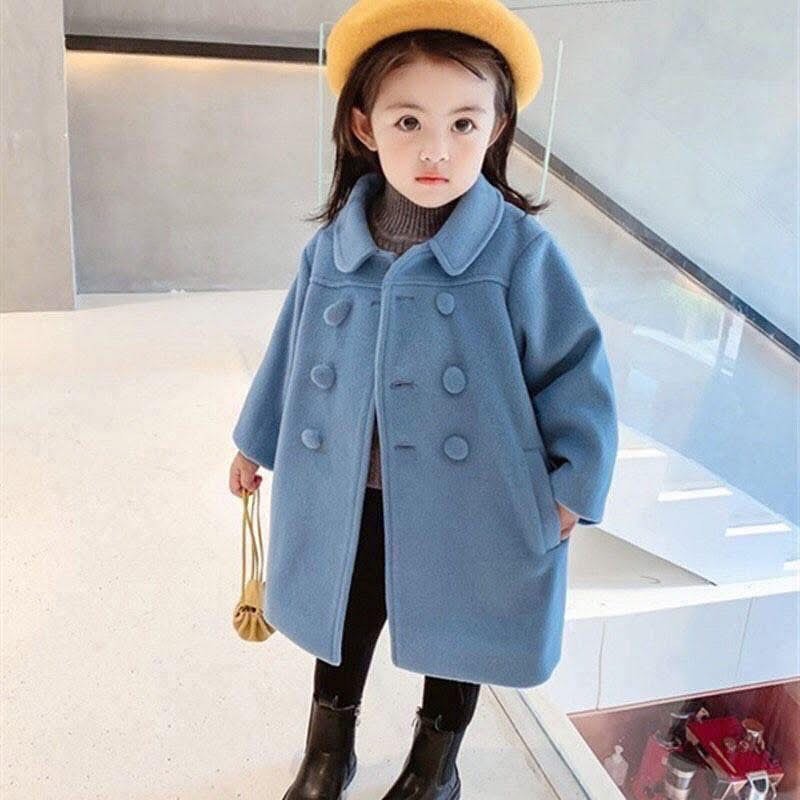 ÁO KHOÁC DẠ KID BÉ GÁI 2 MÀU
