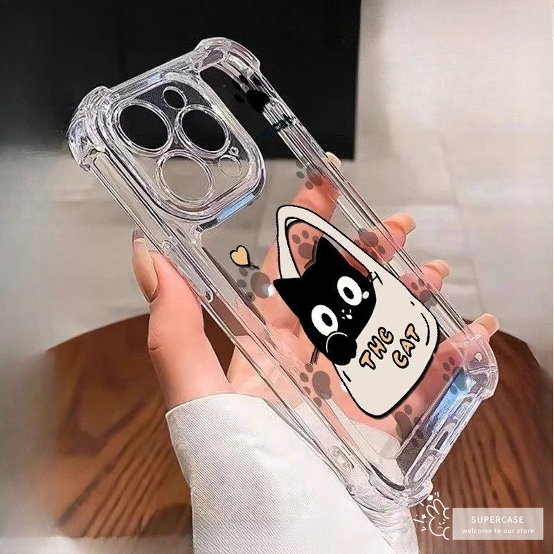 Ốp Điện Thoại Mèo Phong Cách Graffiti Dễ Thương Cho Vivo V60 V50 Lite V50E V40 V30 V30E V29 V29E V27 V27E V25 V25E V23 V23E Pro Lite SE 5G 4G Vỏ Trong Suốt Phim Hoạt Hình Bốn Ngôi Vỏ Mềm