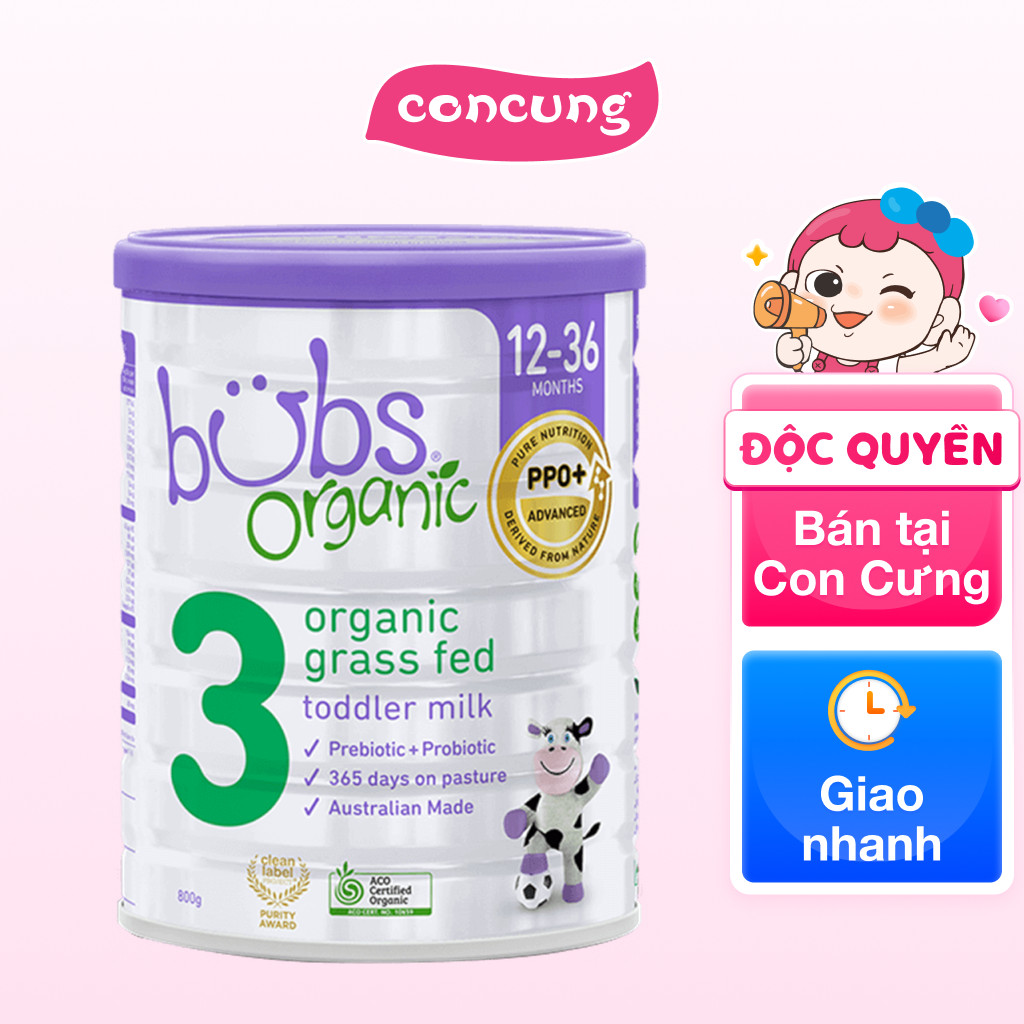 Sữa Bubs Organic Bovine số 3 800g (12-36 tháng) | Shopee Việt Nam