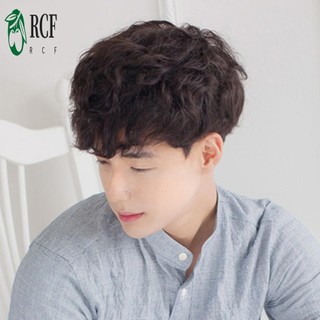 Đẹp Trai Nam - Tóc Giả Nam Ngắn Xoăn, Thích Hợp Tạo Kiểu Và Mô Phỏng Tóc Thật