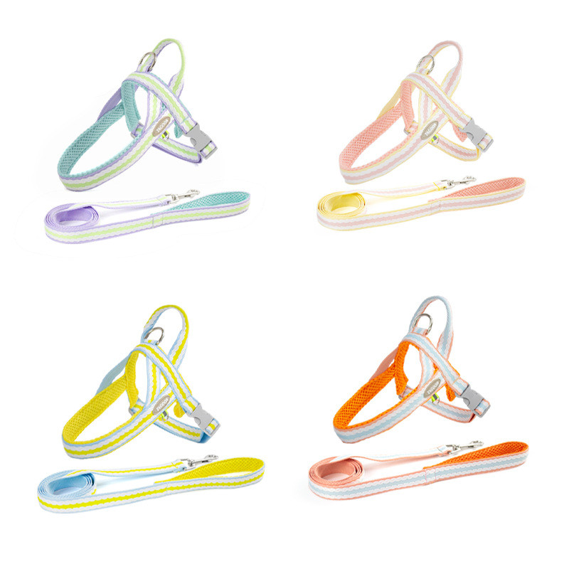 【Ready Stock】 New Dog Hand Holding Rope Dog Leash Lightweight Saddle Pet Harness Small and Medium Size Dog Leash Dog Strap H2Q4