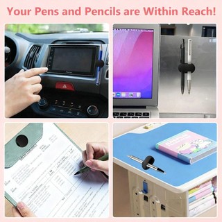Giá đỡ bút RISEDOT, Kẹp bút chì linh hoạt tự dính, Kẹp bút màu trơn silicon đa chức năng di động cho người sắp xếp bàn làm việc