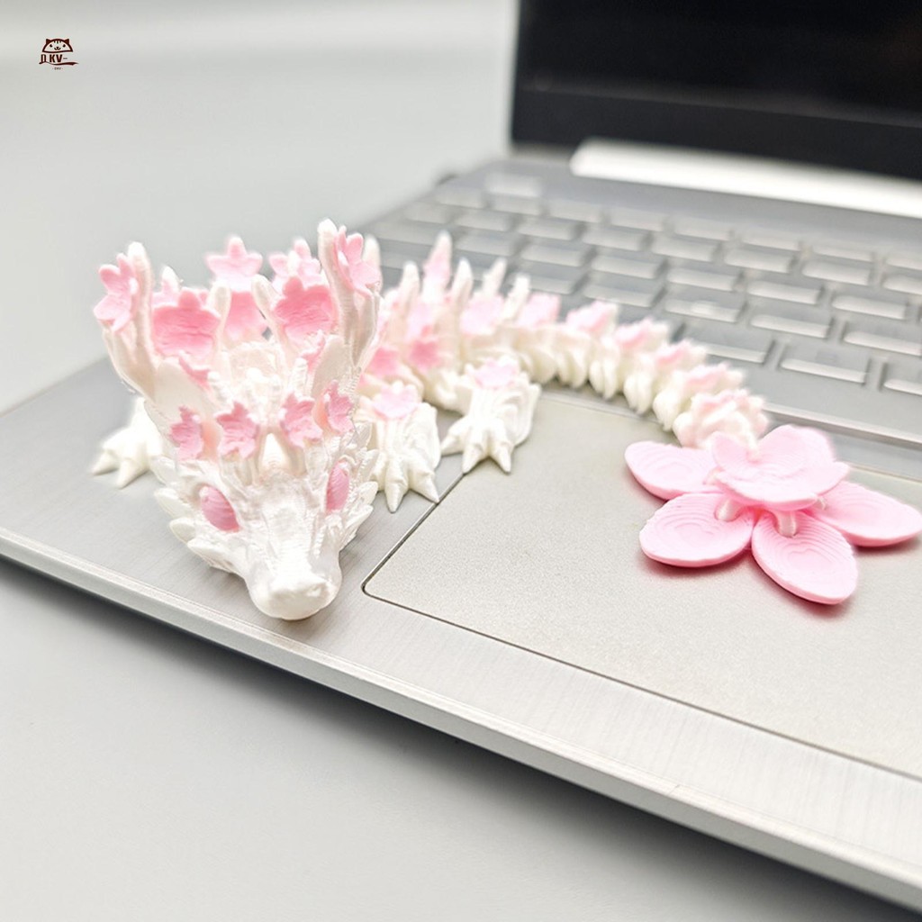 3D In Hình Sakura Dragon Di Động Để Bàn Trang Trí Bộ Sưu Tập Mẫu Trắng Hồng Hình Tưởng Tượng Anime Trang Trí