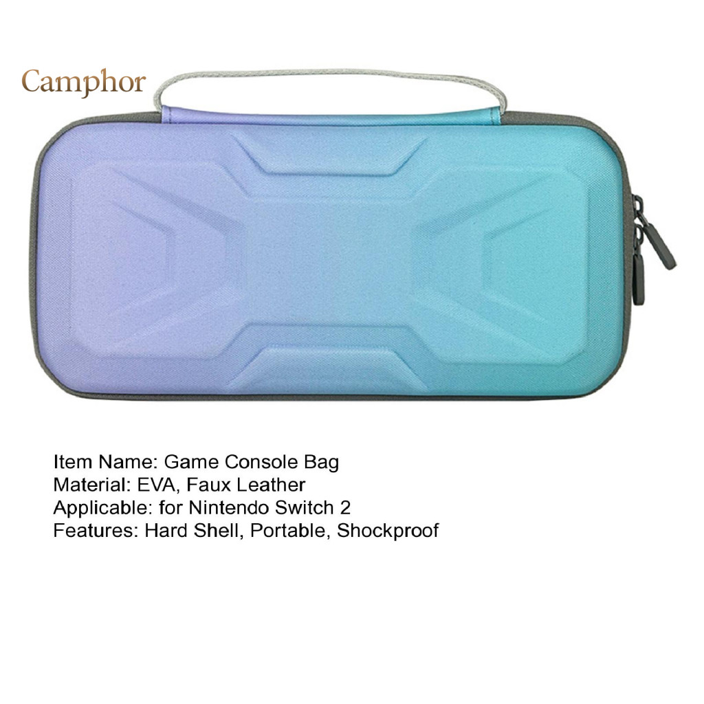 Camphor Máy Chơi Game Phụ Kiện Túi Du Lịch Máy Chơi Game Túi Nintendo Switch 2 Di Động Eva Vỏ Cứng Bảo Vệ Túi Bảo Quản Du Lịch Cho Máy Chơi Game Phụ Kiện Đông Nam