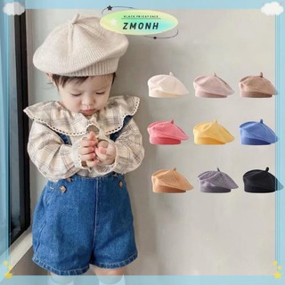 ZMONH Thời Trang Dễ Thương Cho Bé Dệt Kim Mũ Nồi Màu Trơn Trẻ Em Mũ Ấm Áp Thu Đông Cho Trẻ Em Ngoài Trời Bonnet Phụ Kiện Quà Tặng