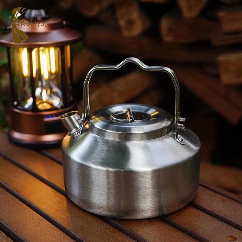 Cắm Trại Ấm Siêu Tốc Nước Nóng Nồi Cà Phê Cho Nước Đun sôi Tay Cầm Có Thể Khóa Đôi Ấm Siêu Tốc Mini Để Câu Cá Nhà Bếp Du Lịch