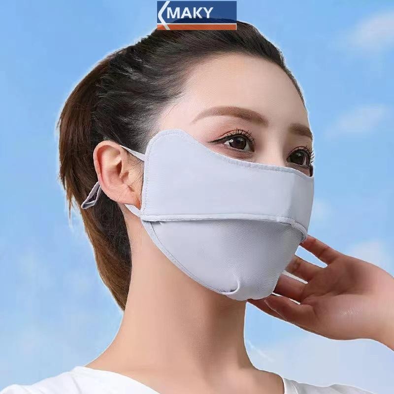 Onetimingcool Nam Nữ Ice Silk Mask Mùa Hè Chống Tia UV Đi Xe Đạp Mặt Thoáng Khí Có Thể Giặt Ngoài Trời Khăn Thể Thao VN