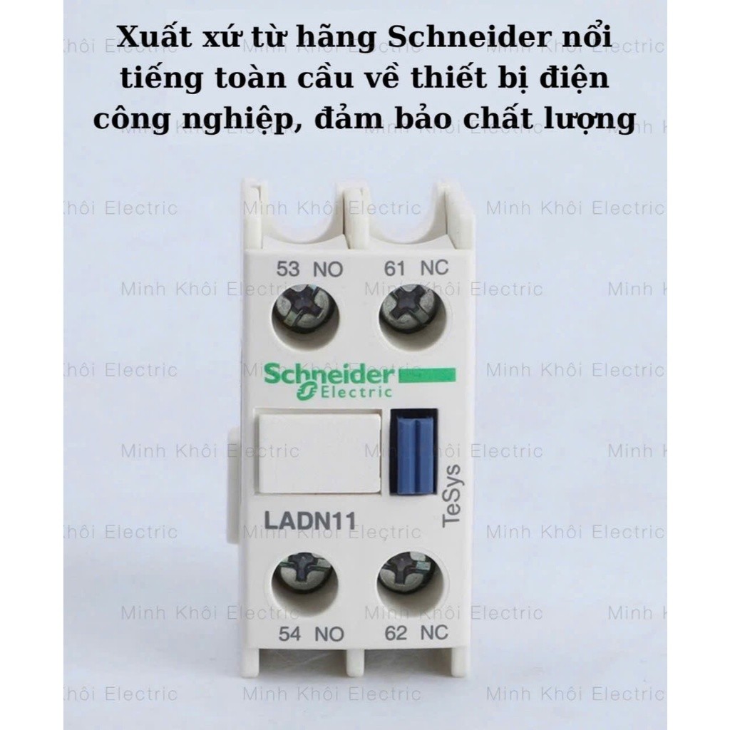 Tiếp điểm phụ Schneider LADN11, LADN22,phụ kiện contactor,module tiếp điểm schneider, ladn schneider, tiếp điểm phụ 1no1