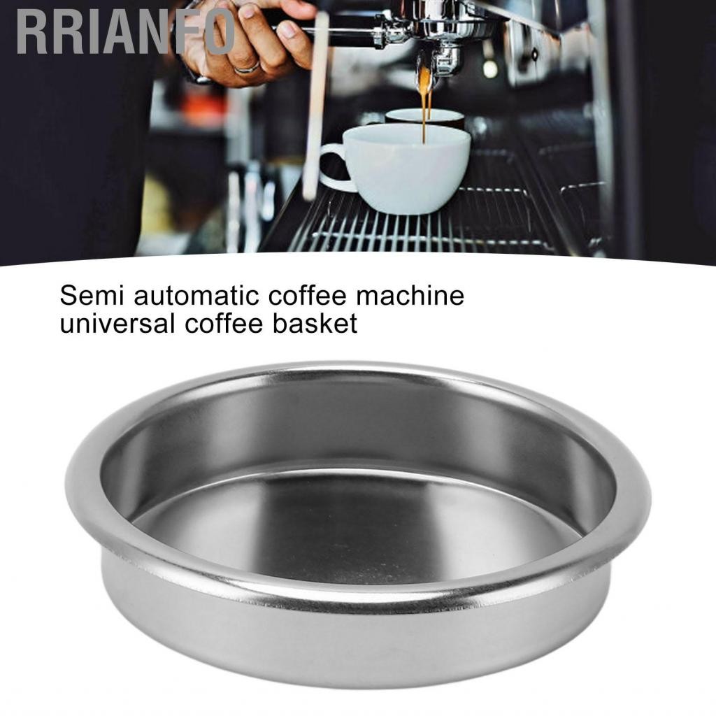 Rrianfo Rrianfo Thép không gỉ Backflush Bộ lọc mù 58mm Chèn các phụ kiện máy pha cà phê kim loại trống
