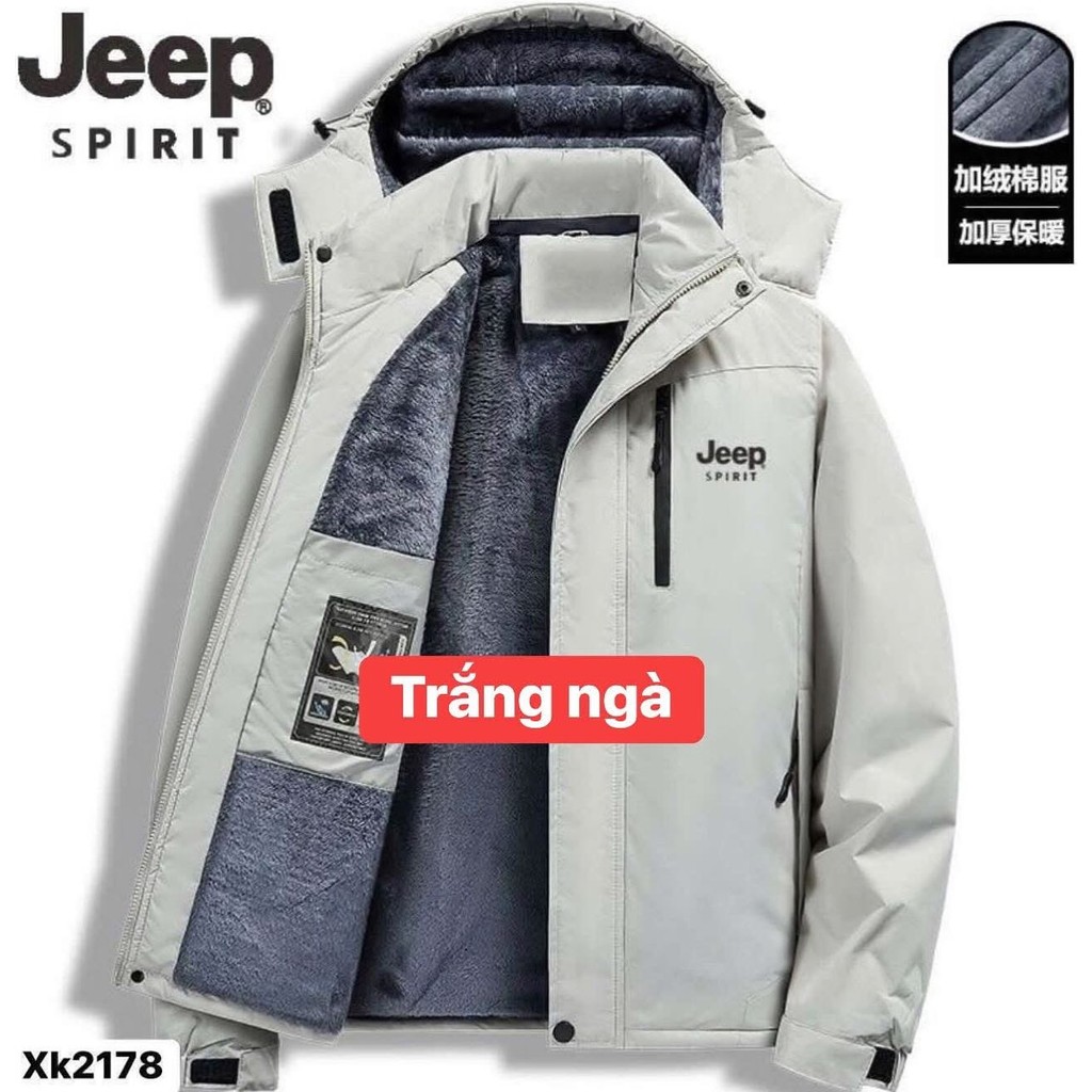 ÁO KHOÁC JEEP LÓT LÔNG CÓ MŨ H1899A
