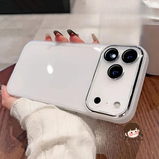 Ốp Điện Thoại Trong Suốt Khung Mờ Mới Cho Xiaomi Civi 5 4 Pro 3 2 11T Mi 11 11i 10 10S 10T Lite 10i 9 Mix 4 5G 4G Ốp Lưng Đơn Giản Có Phim Ống Kính Vỏ Mềm Chống Sốc