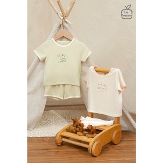 La pomme AW2025 Bộ cộc tay Mềm Mịn by La Pomme người bạn puppy T10.4