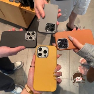 Ốp điện thoại giả da đơn giản cho Xiaomi Poco C71 Redmi Turbo 4 3 Pro Mạ khung máy ảnh Vỏ mềm