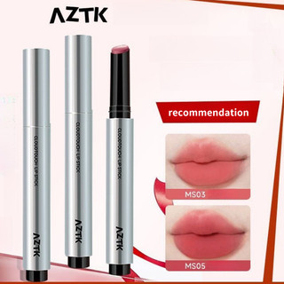 AZTK Son môi không dễ phai và không dễ dính vào cốc Son môi mờ và ấn vào