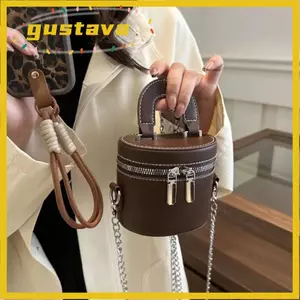 Túi Đeo Ngang Hộp GUSTAVA, Túi Phù Hợp Với Quần Áo Túi Đeo Vai Dây Xích Kim Loại, Túi Son Môi Mini Màu Trơn Thời Trang Mùa Hè
