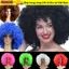 ESSENCEH Tóc Giả Nhiều Màu Sắc Khác Nhau Quà Tặng Chú Hề Cosplay Người Hâm Mộ Bóng Đá Carnival Tiệc Xoăn Tóc
