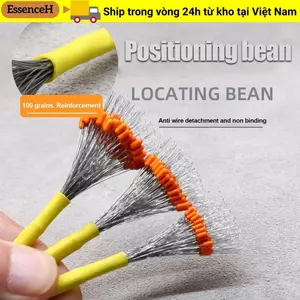ESSENCEH 200 Chiếc Nút Chặn Bobber Câu Cá, Phụ Kiện Giải Quyết Dòng Nửa Hạt Đậu Cao Su, Phao Bền Trong Suốt Câu Cá Cung Cấp Không Gian Đậu Hồ Sông Biển