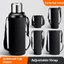 Giá đỡ chai nước AMBU, Túi đựng chai cách nhiệt màu đen Neoprene, Vỏ chai dây đeo có thể điều chỉnh 750ML / 1000ML