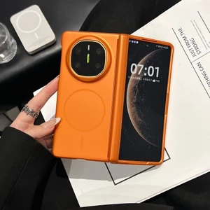 Cảm Giác Da Mờ PC Trước Bản Lề Bảo Vệ Cứng Từ Tính Dành Cho Huawei Mate X7 X6 X5 X3 Vỏ Chống Sốc