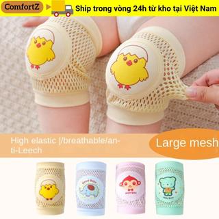 COMFORTZ Bò Bảo Vệ Trẻ Tập Đi, Cotton Polyester Co Giãn Hoạt Hình Cho Bé Miếng Lót Đầu Gối, Reicular Trẻ Em Giữ Ấm Chân