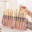 Túi đựng cọ trang điểm FAVORITEGOODS, Túi đựng mỹ phẩm bằng da PU chống thấm nước, Túi đựng cọ dung tích lớn 20 lỗ bền di động