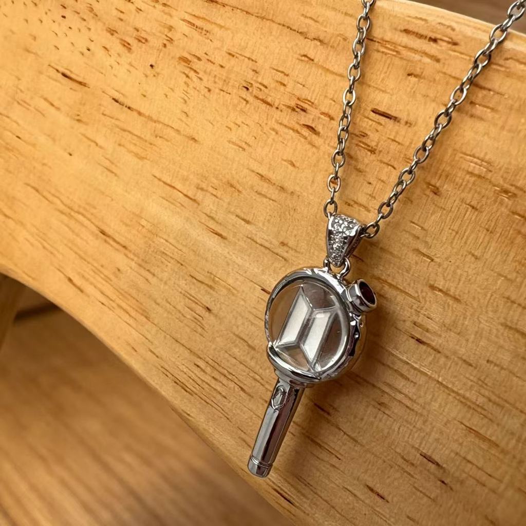 Kpop Idol BTS Army Bomb Dây chuyền Lightstick Charm Chain
