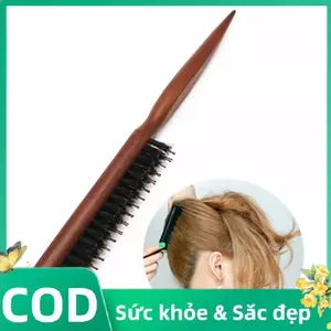 Trong Kho Chuyên Nghiệp Salon Teasing Trở Lại Bàn Chải Tóc Gỗ Mỏng Lineb Bàn Chải Tóc Cá Tuyết