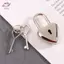 HFTOY 1 Bộ Hình Trái Tim Padlo Mini Hành Lý Phần Cứng Los Có Chìa Khóa Lo Cho Du Lịch Cưới Hộp Trang Sức Nhật Ký Vali Sách ~