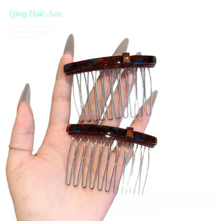 Lược Upside Down Acetate Màu Cà Phê Hổ Phách, Phụ Kiện Tóc, Mũ Đội Đầu Mùa Hè