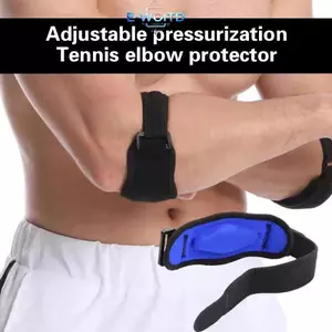 E-WOITD 1 Có Thể Điều Chỉnh Khuỷu Tay Hỗ Trợ Bóng Rổ Tennis Golf Khuỷu Tay Hỗ Trợ Dây Đeo Khuỷu Tay Miếng Lót Bên Đau Hội Chứng Viêm Khớp Niềng Răng E-WOITD