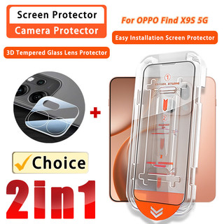 Phim Kính Cường Lực Trong Suốt 2 TRONG 1 OPPO Find X9S 5G 3D Ống Kính Cho OPPO Find X9 Ultra Pro X9s Pro 5G 3D Bảo Vệ Camera & Bảo Vệ Màn Hình Hộp Ma Thuật Lắp Đặt Dễ Dàng