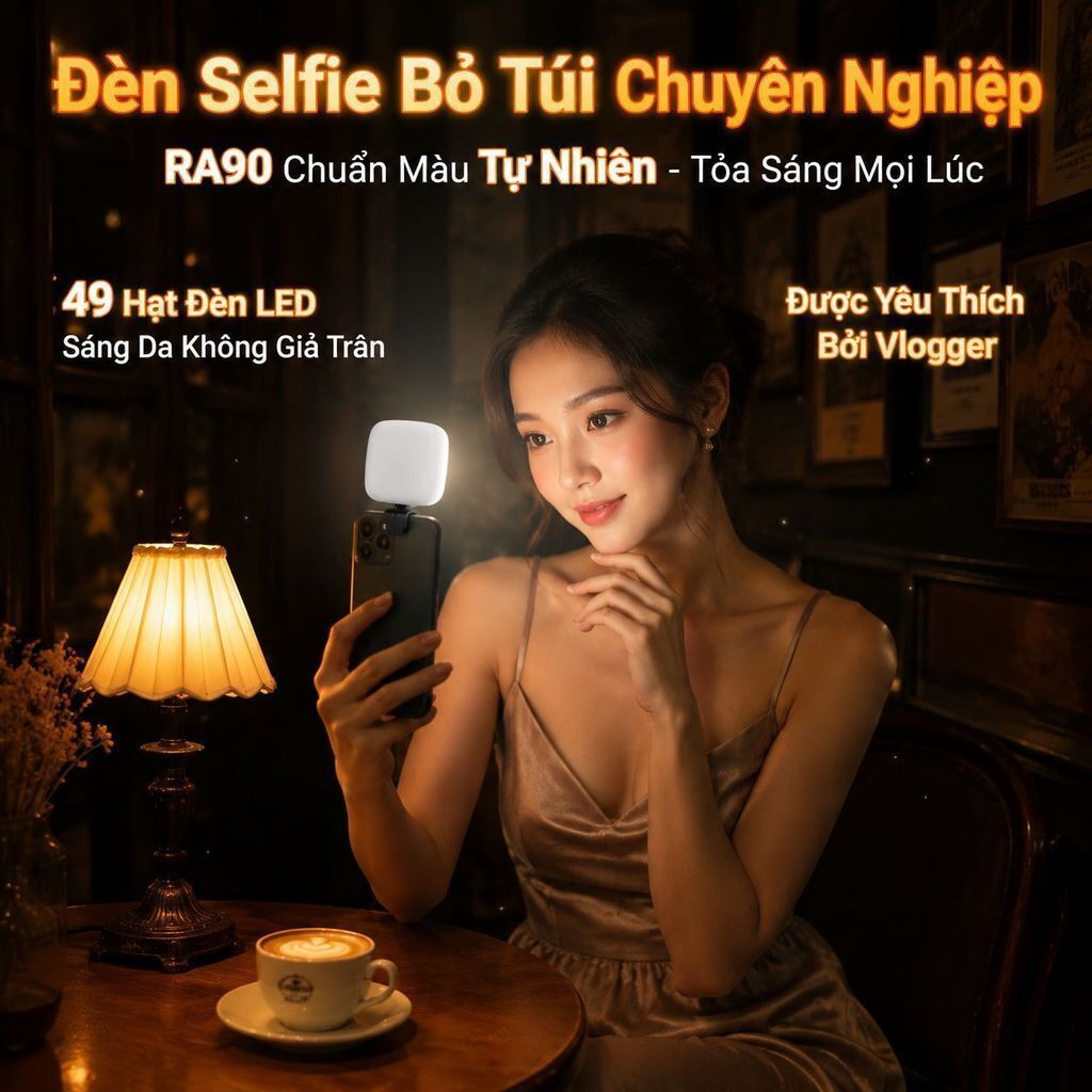 🔥Sạc USB đèn chụp ảnh / Đèn làm đẹp tích điện / Đèn selfie có kẹp điện thoại LED / Mini RGB vòng tay đèn livestream