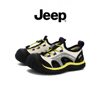 JEEP Giày Sandal Bảo Vệ Ngón Chân Phong Cách Mới Bé Trai Nhẹ Thoáng Khí Chống Trơn Trượt