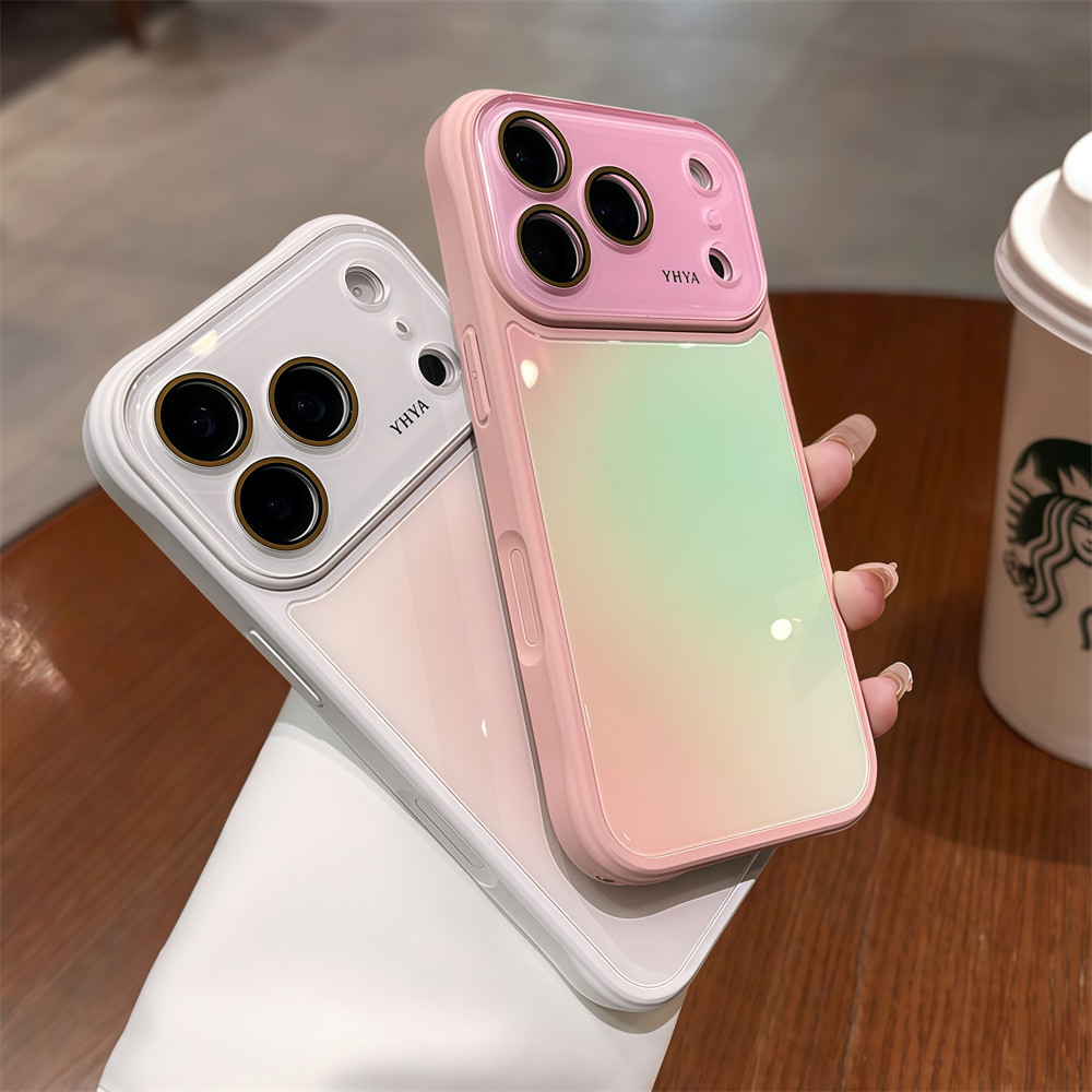 Ốp điện thoại chống rơi Gradient cho iPhone 17 Pro Max 13 14 15 16 pro max Bao gồm tất cả bảo vệ ống kính máy ảnh vỏ mềm Vỏ bảo vệ vỏ điện thoại