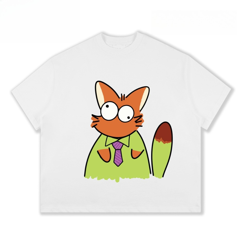 （Giao hàng 24h）Angela Áo thun form boxy Nick & Judy zootopia unisex nam nữ tay ngắn cổ tròn cotton 2 chiều