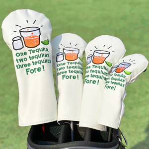 Vỏ câu lạc bộ GOLF Phong cách mới Nước cam Vỏ đầu bằng gỗ GOLF Bóng bảo vệ đầu