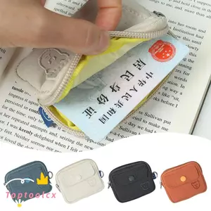 Túi đựng tai nghe TOPTOOLCX, Ví đựng tiền xu đa năng bằng Nylon, Túi lưu trữ Mini có dây kéo