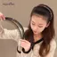 AqToCna Thời Trang Floing Acrylic Kim Cương Giả Viền Tóc Cho Nữ Màu Trơn Răng Chống Trơn Trượt Tóc Phụ Kiện Tóc AqToCna