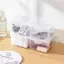 Hộp đựng mỹ phẩm, bông tẩy trang chống bụi trong suốt, tổ chức gọn gàng cho phòng tắm