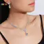 < Honeyba > 1 Bộ Bông Tai Nelace Cô Dâu Hình Giọt Nước Kim Cương Giả Trang Sức Phong Cách Lấp Lánh Bộ Trang Sức Cho Tiệc Cưới Quà Tặng Đẹp