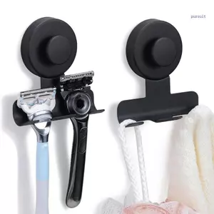 SUIT Giá đỡ dao cạo hút mạnh có móc thép không gỉ để sắp xếp phòng tắm