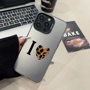 Ốp lưng iPhone I Love họa tiết IMD phù hợp cho iPhone 17 16 15 14 13 12 11 Pro Max Plus X Xr Xs Max 7 8 Plus