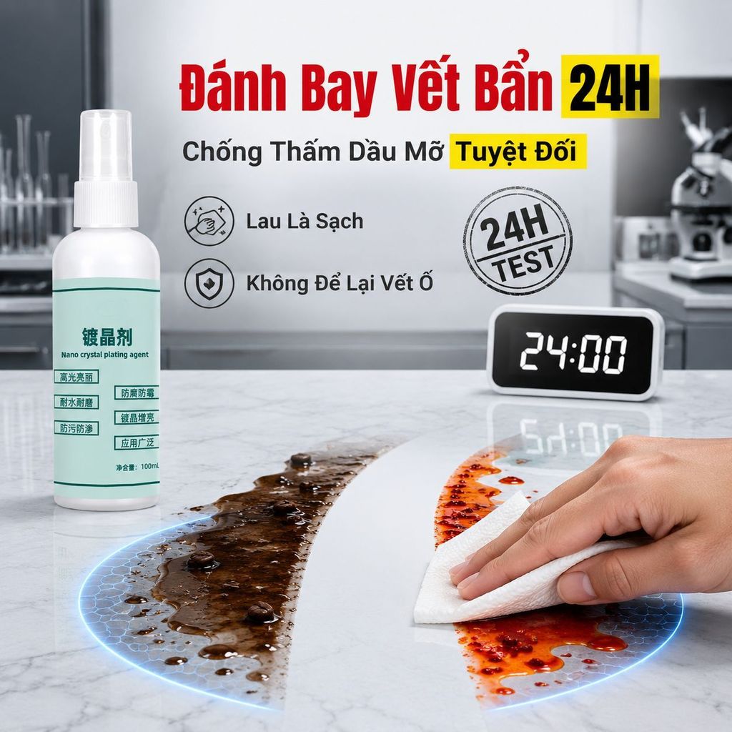 🔥Giá sốc🔥【Đánh bóng phục hồi đá】Chất làm mới đá | Lớp phủ nano bảo vệ | Chất phủ đá chống trầy xước và chống thấm nước