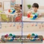8 Miếng 8-Note Chuông Nhạc Cụ Xoay Chuông Đồ Chơi Phthalate-Miễn Phí Trong Suốt Màu Trắng Trung Tâm Âm Nhạc Gear Cầu Vồng Để Bàn Chuông